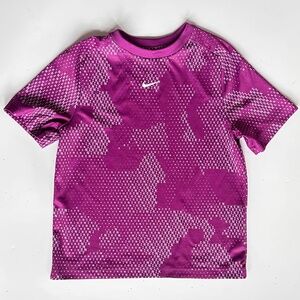 Nike Kids Purple Dri-FIT Graphic Training Tee – Size M (8–9)
